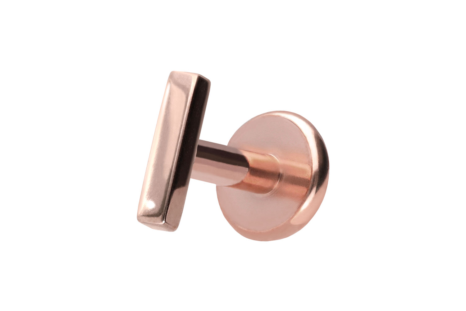 Titan Labret Piercing mit Push Fit BALKEN